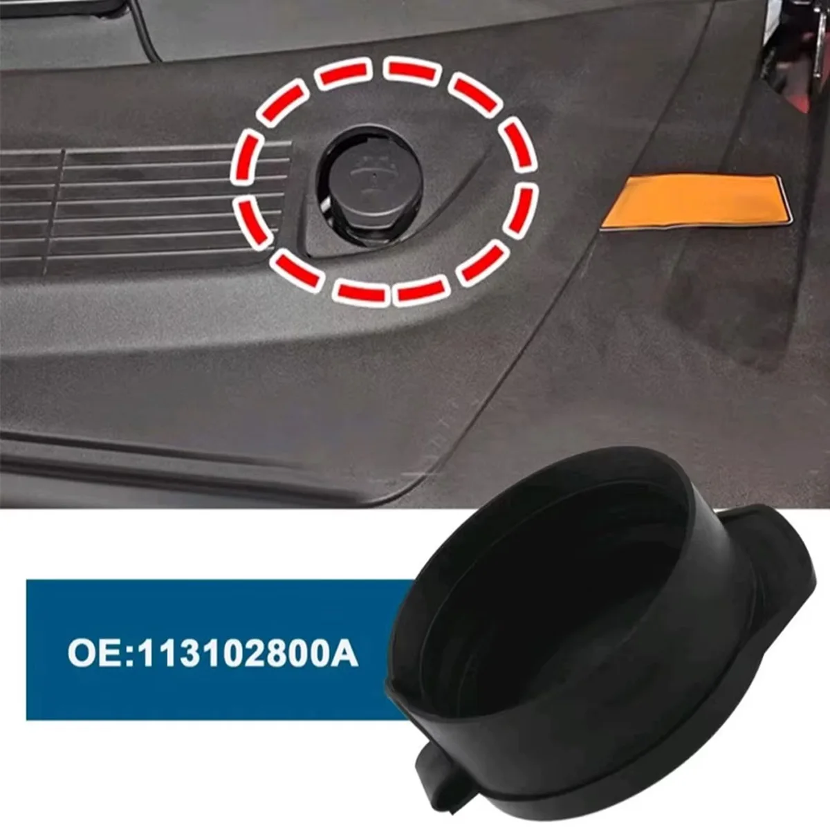 PINMOAP 1131028-00-A Tapón limpiaparabrisas Tesla Model 3/S/X/Y - imagen 2