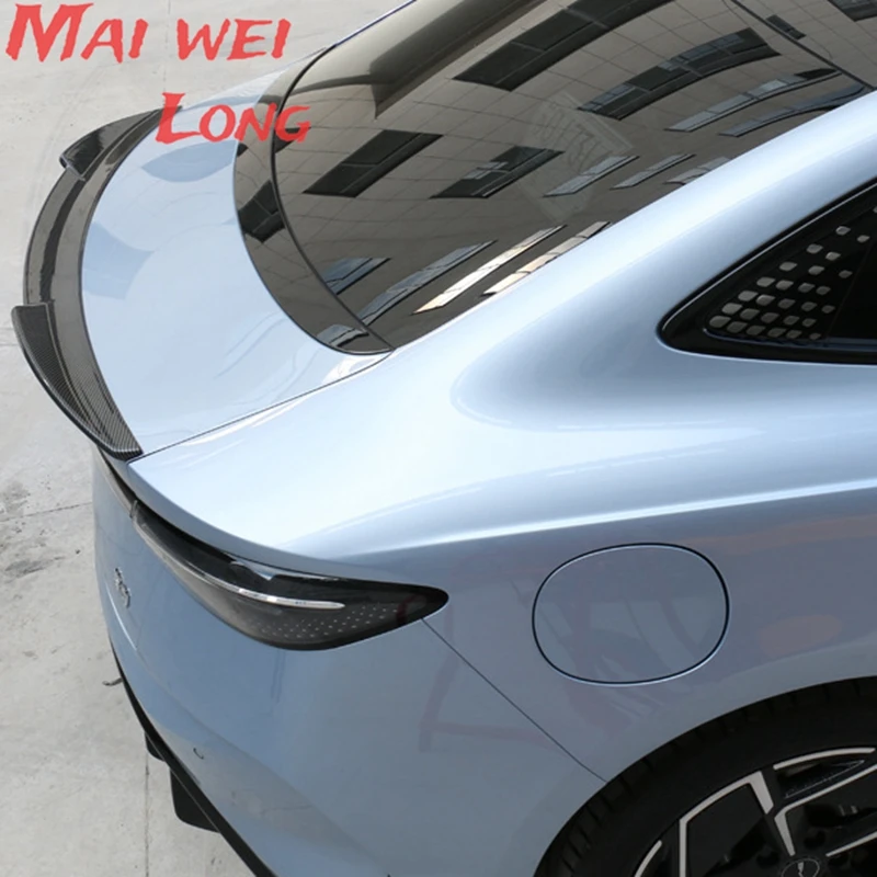 Para 2022-2024 BYD Seal EV DM-i tapa trasera de maletero de coche de carbono negro alerón de cola de pato alas accesorios de ajuste Exterior parte - imagen 3