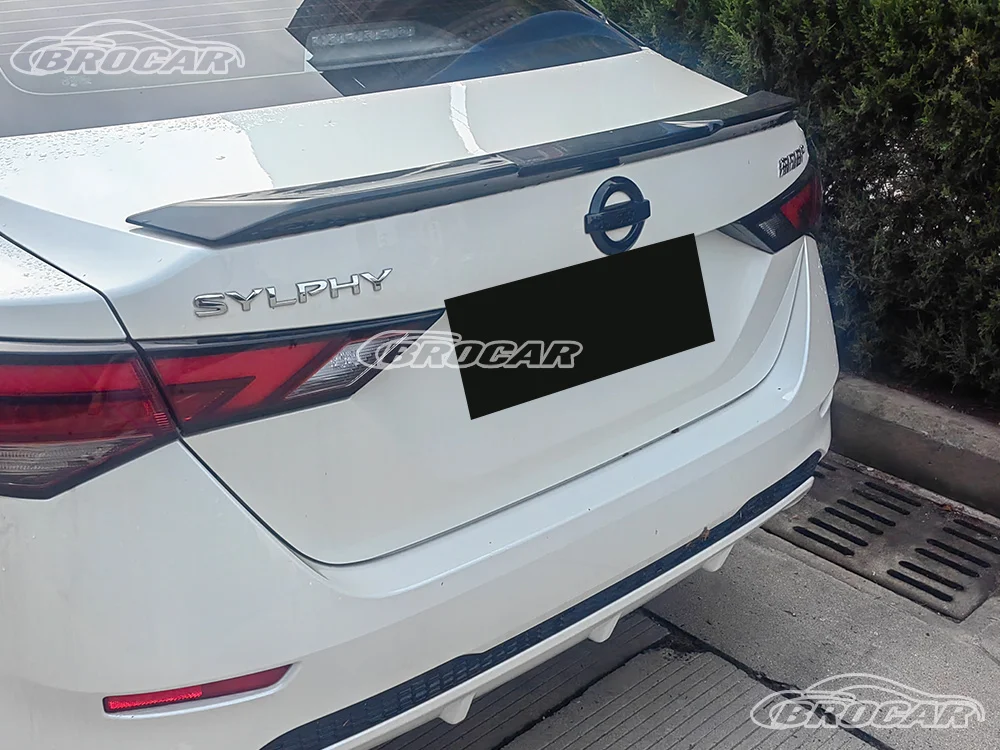 Alerón trasero M4 ABS negro brillante Nissan Sentra GEN14 2019-2025 - imagen 2