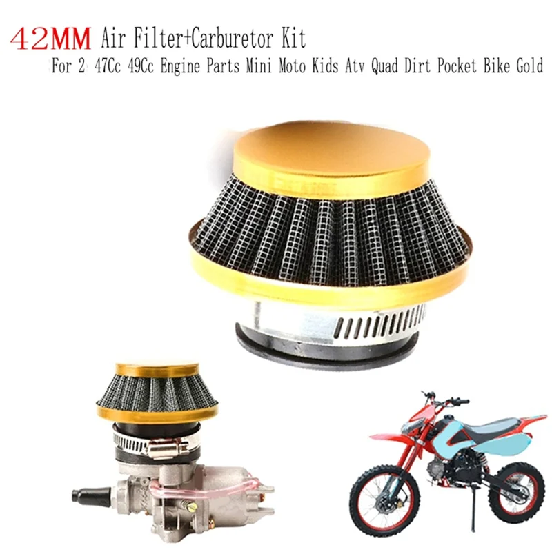 Kit carburador 42mm con filtro aire para minimoto 49cc 2T - imagen 5