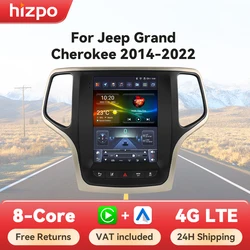 Hizpo Radio Android 14 con GPS para Jeep Grand Cherokee 2014-2022