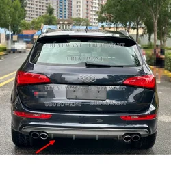 Difusor trasero con protector de labio negro carbono Audi Q5 2009-2018
