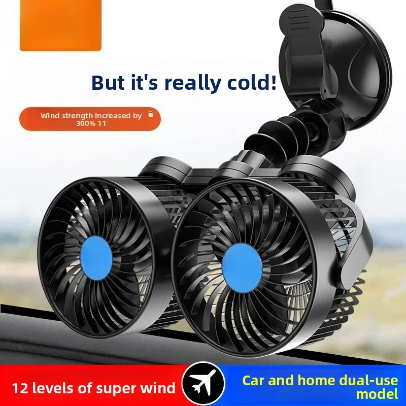 Ventilador eléctrico 12v24v USB motor núcleo cobre camiones excavadora - imagen 3