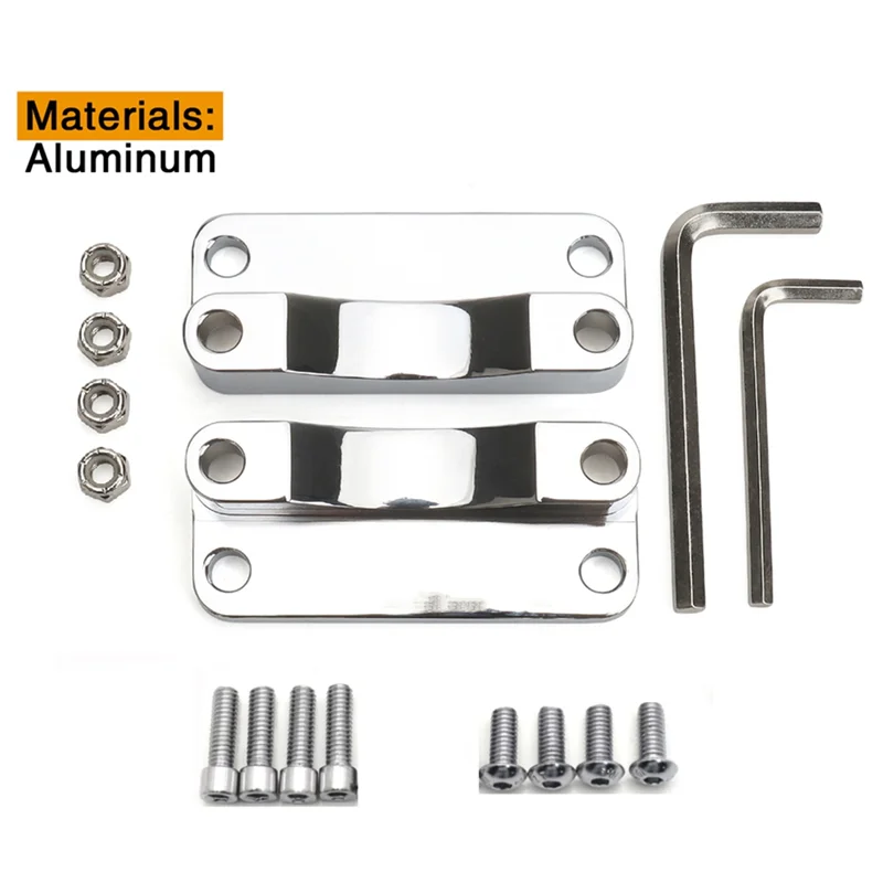Soporte elevador guardabarros cromado 21″ Harley-Davidson FLHR FLHT 00-13 - imagen 2