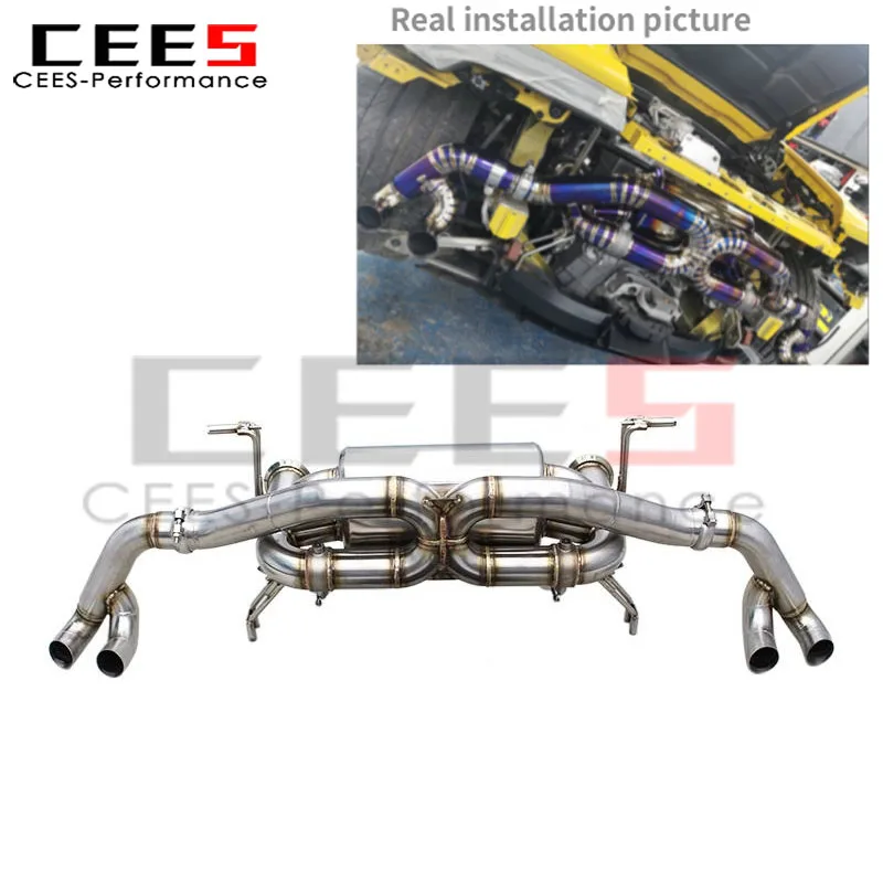 Escape cat-back Cees Performance SS304 para Lamborghini Huracán 5.2