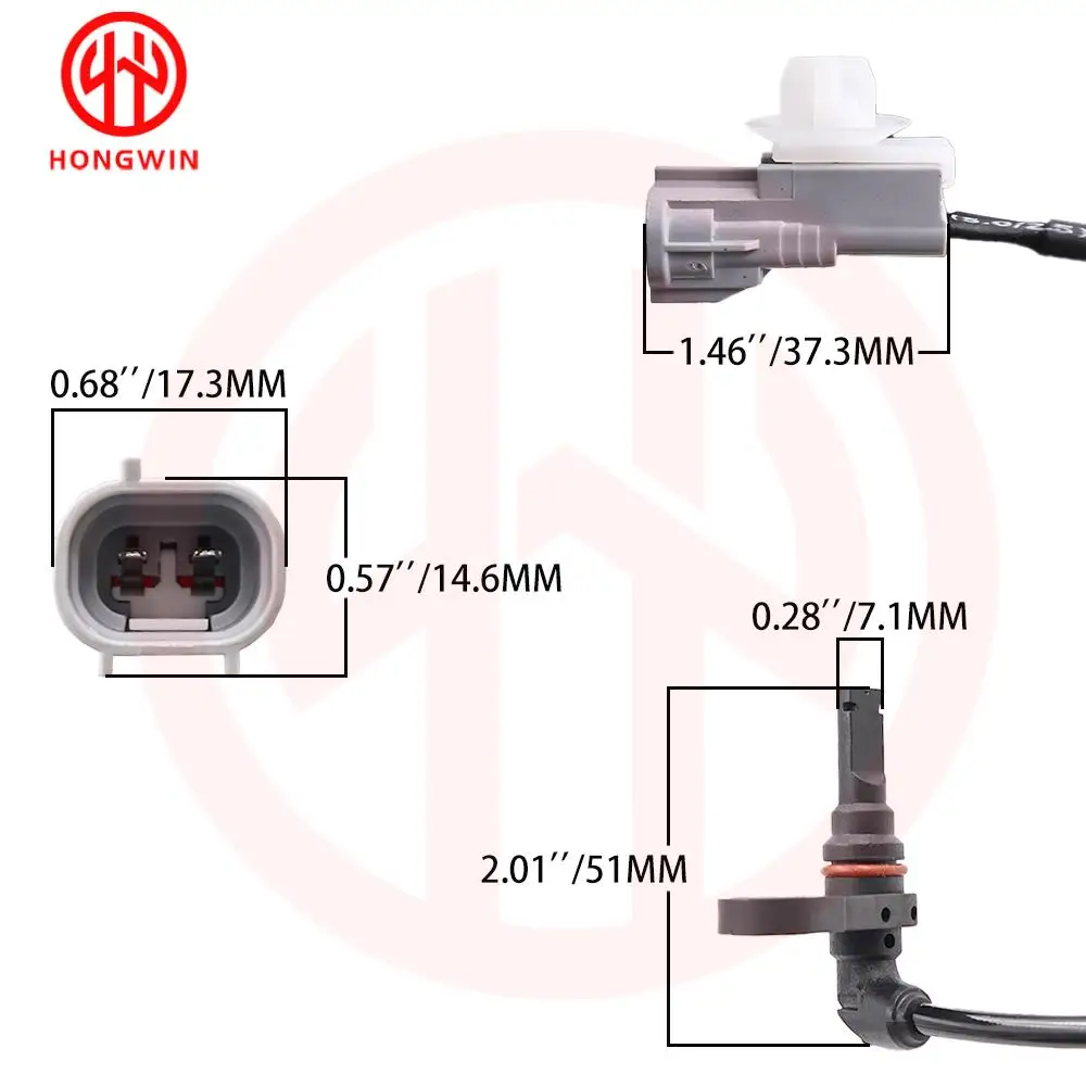 Sensor velocidad ABS 89543-0K081 Toyota Hilux 2.7 2015-2022 - imagen 4