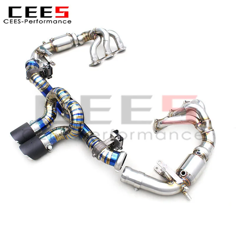 Escape cat-back con válvula CEES para Porsche 911 992 GT3 RS 4.0 - imagen 4