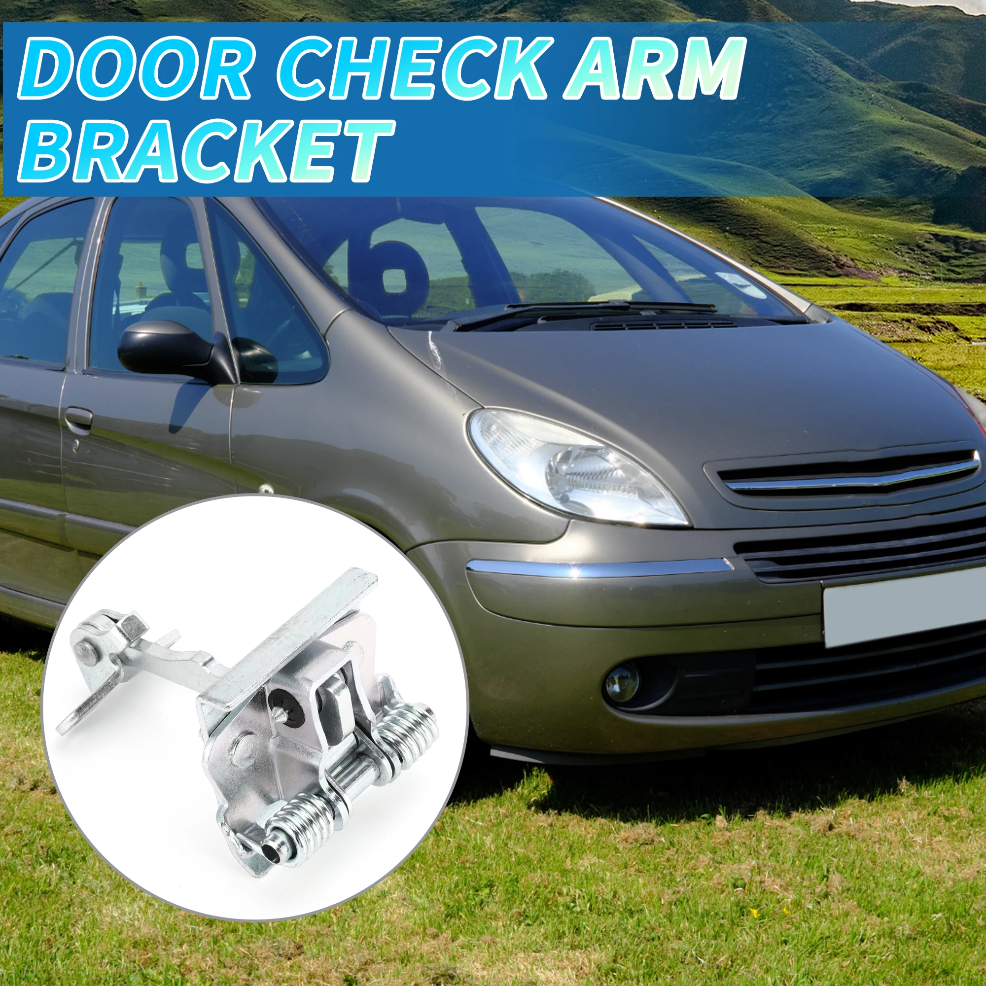 UXCELL Tope de correa de retención de puerta limitador soporte de retención de puerta tope para Citroen Xsara 1997-2005 comprobador de puerta delantera izquierda derecha - imagen 3