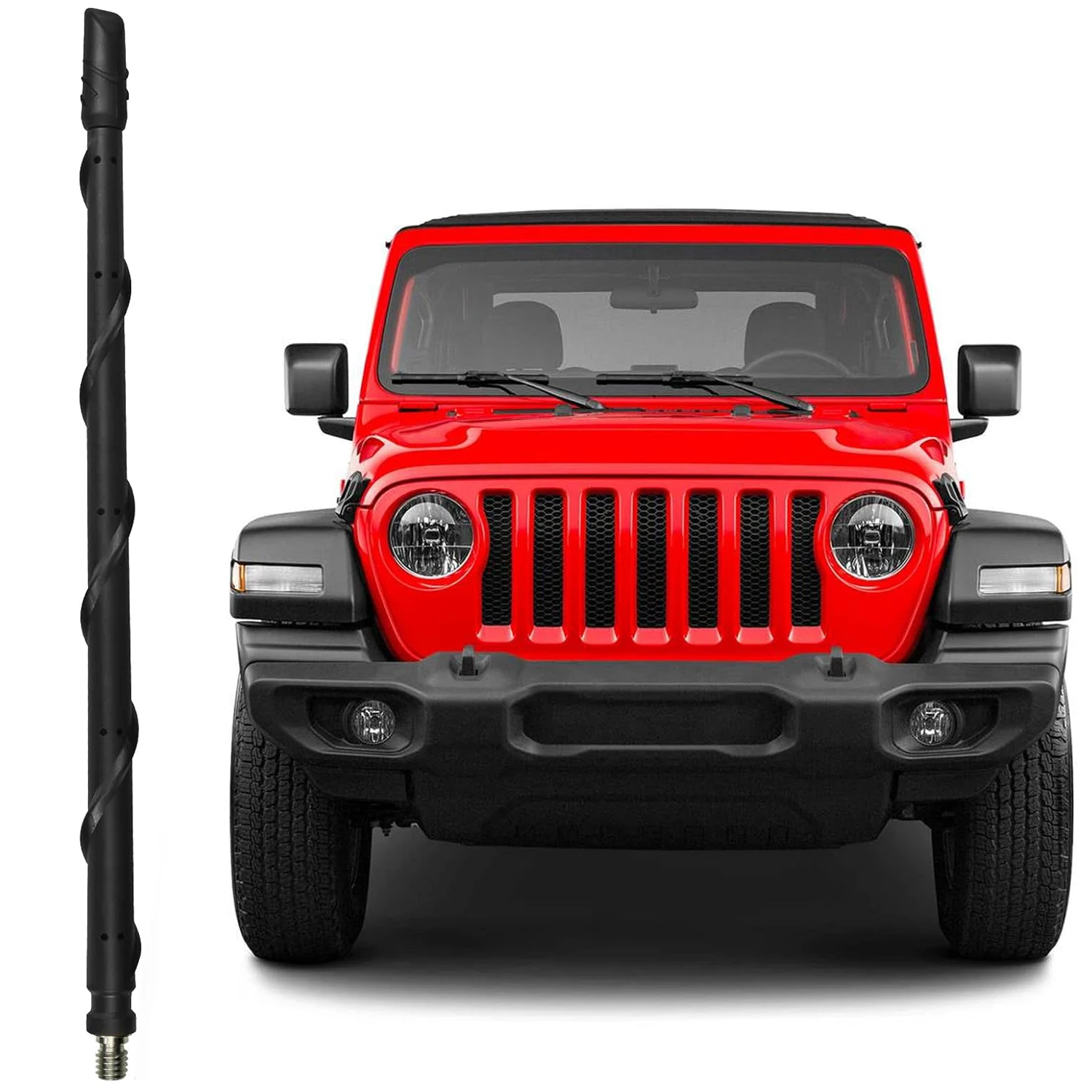 Antena espiral para Jeep Wrangler JK/JL y Gladiator JT