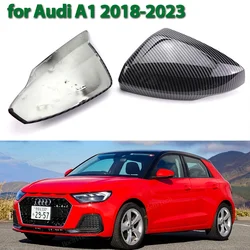 Tapa de retrovisor efecto carbono negra para Audi A1 GB 2018-2023
