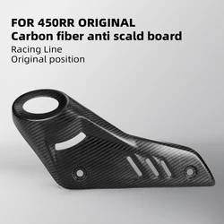 KOVE 450RR cubre escape térmico de fibra de carbono original