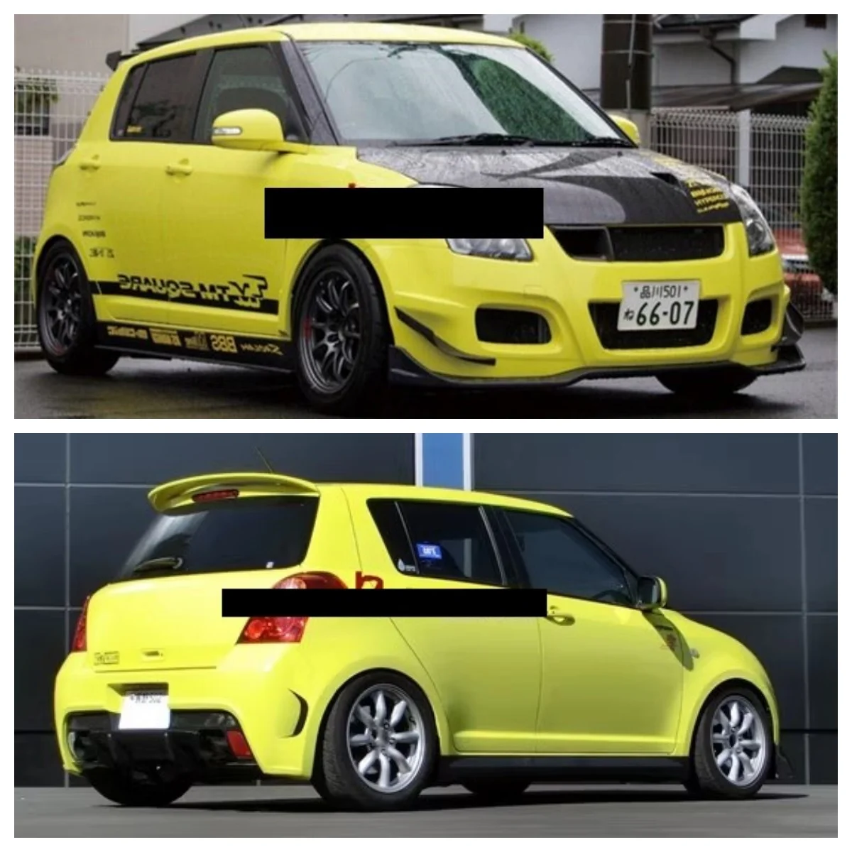 Kit de carrocería Suzuki Swift ZC31S 2004-2010 con alerones delanteros y traseros