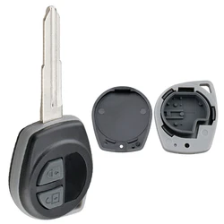 Carcasa de llave 2 botones HU87 para Suzuki Ignis, SX4, Swift, Vitara