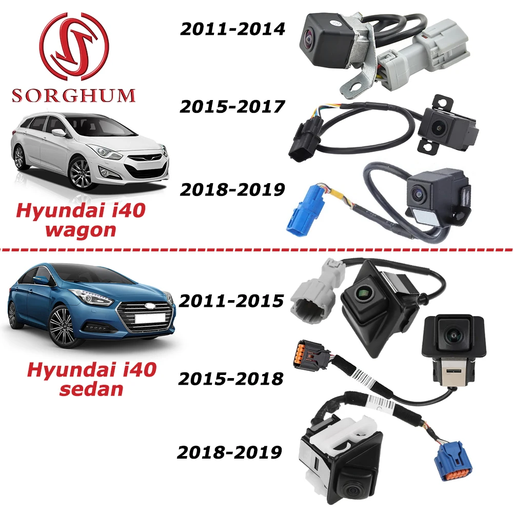 Cámara de visión trasera Hyundai i40 Sedan y Wagon 2011-2018