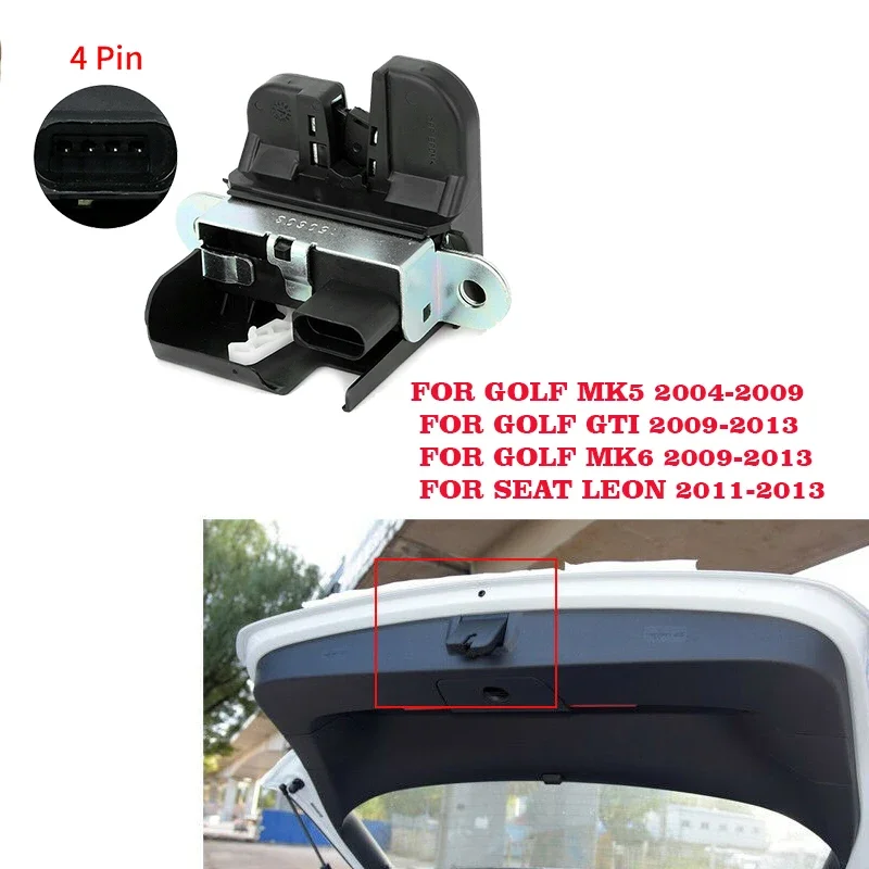 Actuador cerradura maletero VW Golf Mk5 Mk6 Passat Seat Tiguan 5ND 827505 - imagen 2