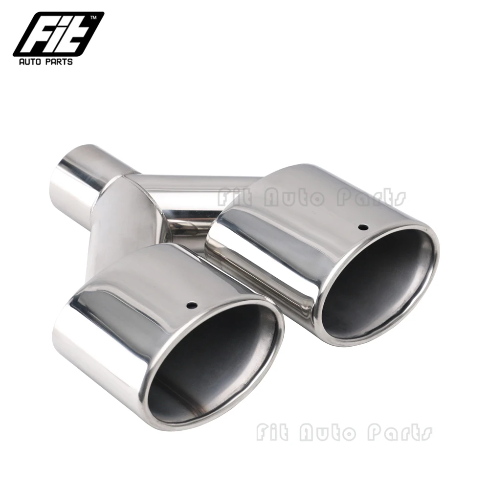 Tubo escape deportivo ovalado 57mm doble silenciador Mercedes W204 C63 - imagen 4