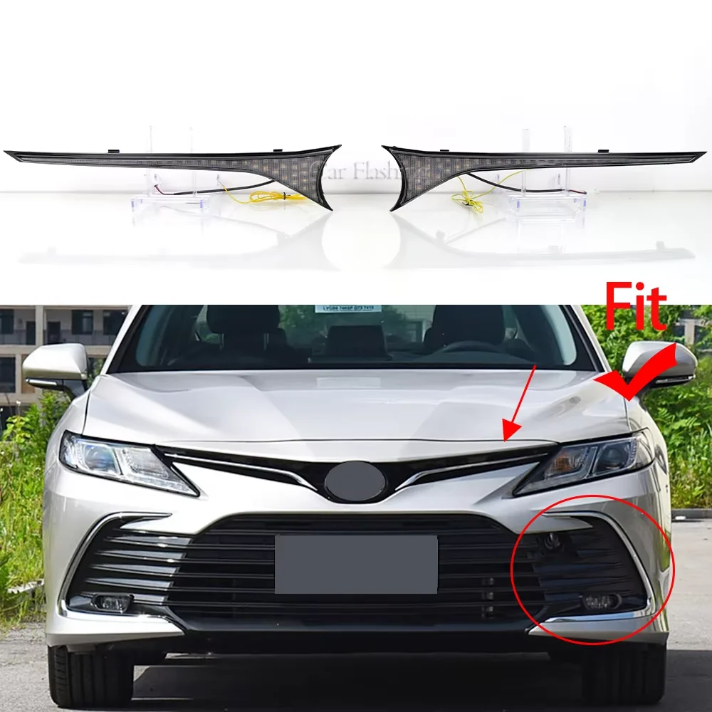 Lámpara LED DRL con giro y antiniebla para Toyota Camry 2021-2023