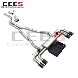 CEES catback valvetronic acero inoxidable BMW 540i B58 G30 2018-2024