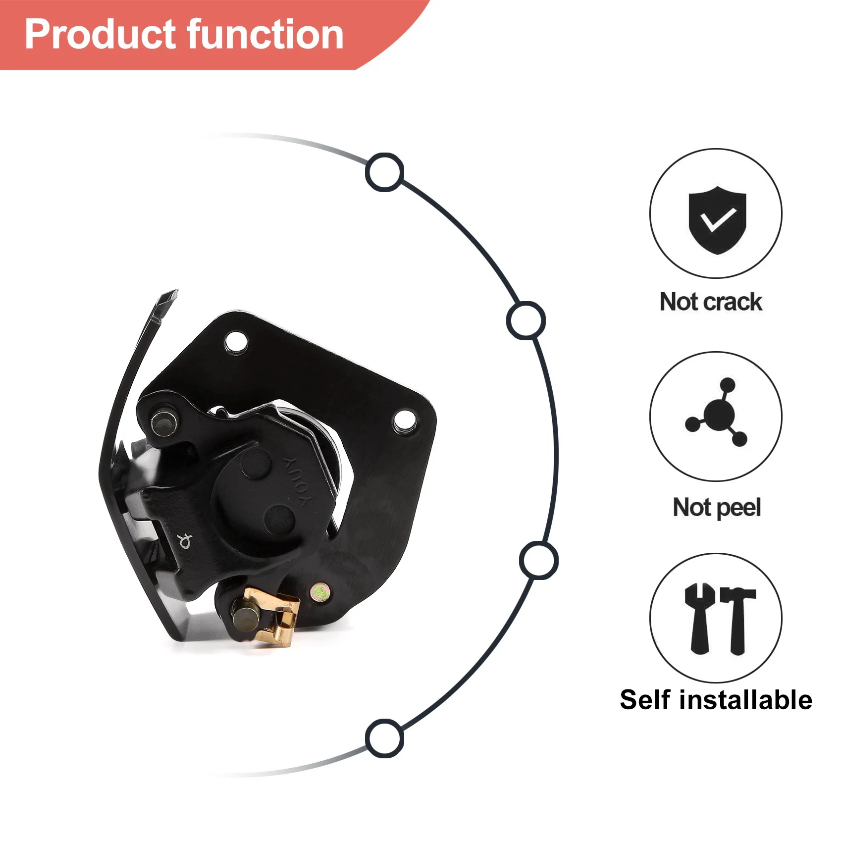 Pastilla de freno pinza delantera AB56 – Suzuki GN125 GS125 - imagen 4
