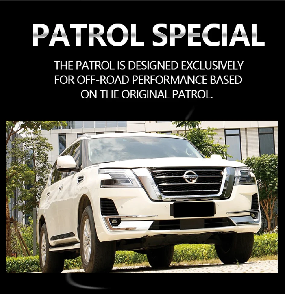 Parachoques delantero Nissan Patrol Y62 - vista frontal