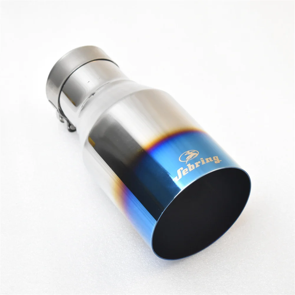 Silenciador escape Sebring 304 acero inoxidable boca plana azul GM