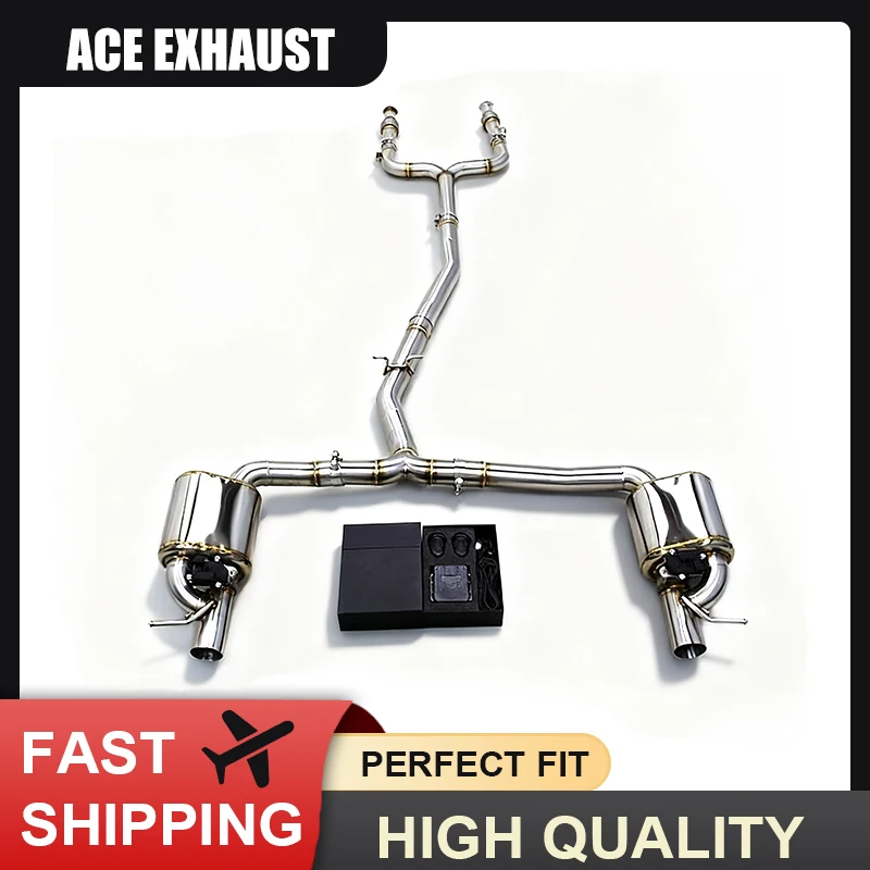 Escape cat-back ACE con válvula para Mercedes-Benz C43/E43 AMG W205