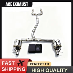 Escape cat-back ACE con válvula para Mercedes-Benz C43/E43 AMG W205
