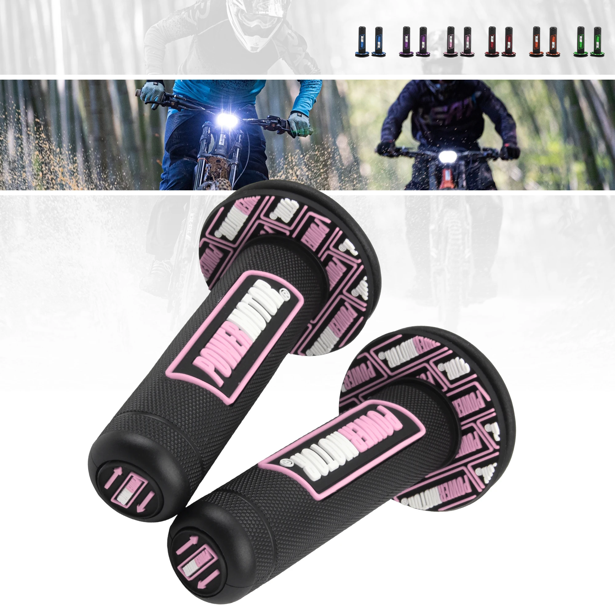 Empuñaduras goma doble 7/8 para moto Honda Yamaha Kawasaki - imagen 5
