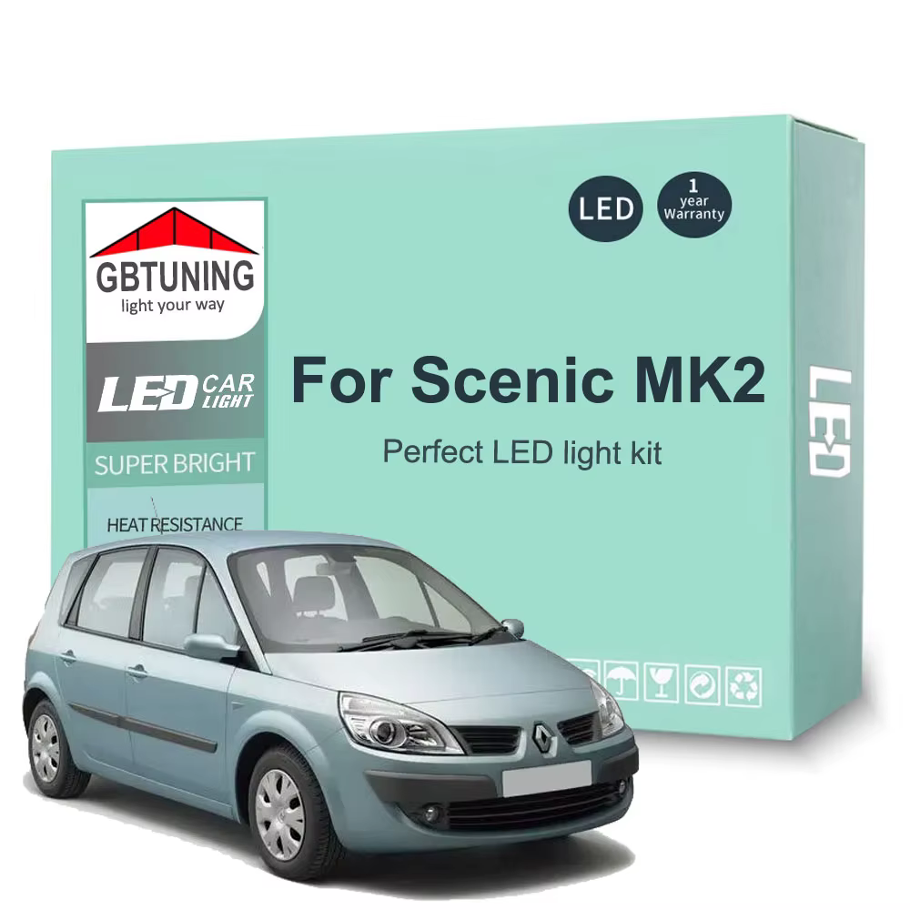 Kit bombillas LED interior Canbus para Renault Scénic II 2004-2009