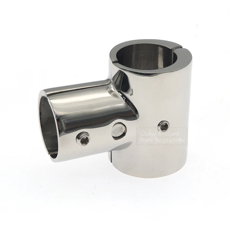 Pasamanos en T acero inoxidable 316 para barco – Racor 90° 3 vías - imagen 3