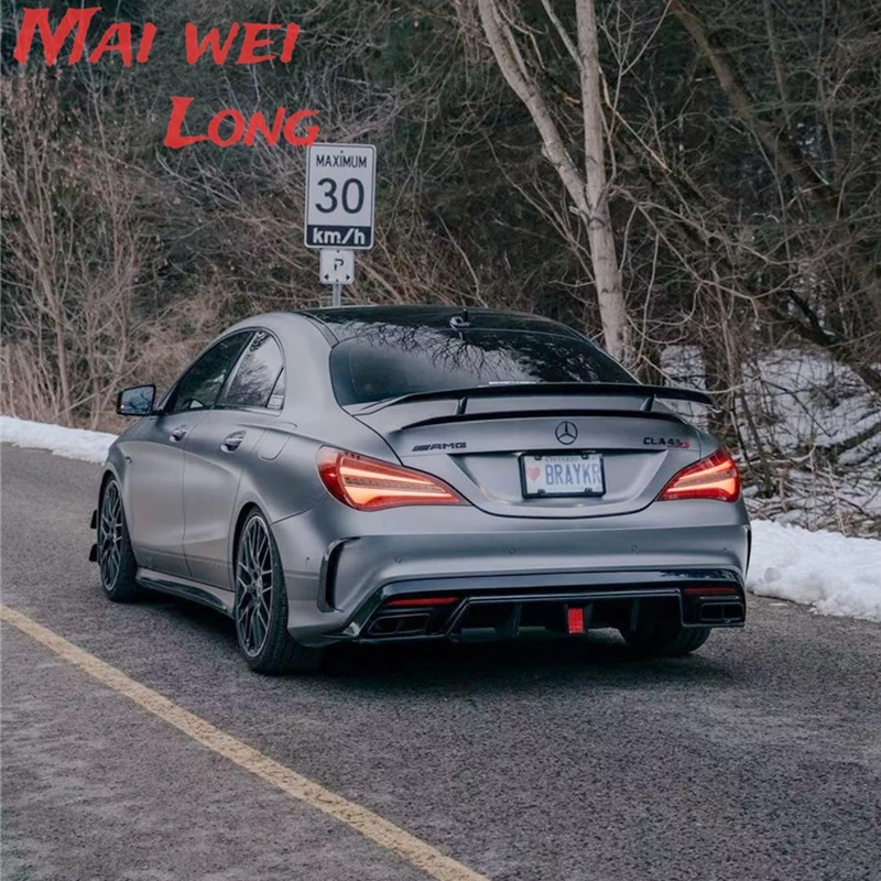 Alerón trasero de carbono estilo CLA45 AMG para Mercedes-Benz CLA W117 - imagen 3