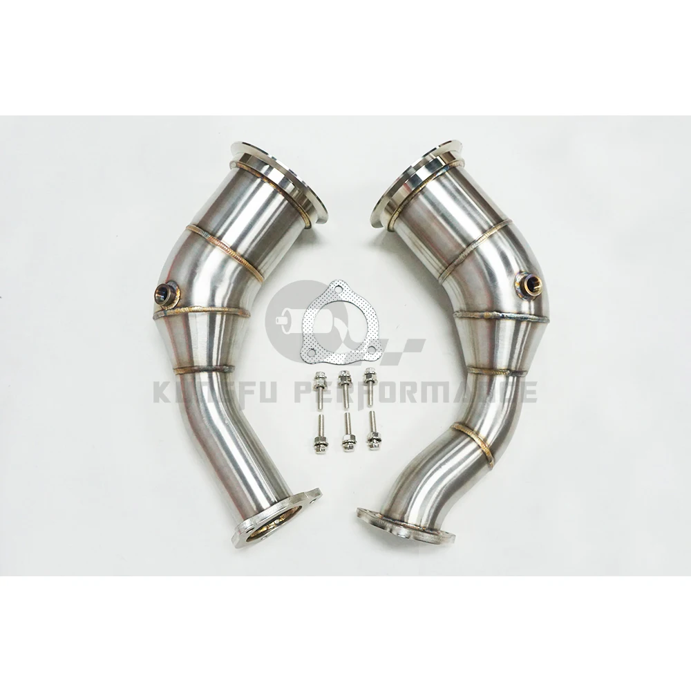 KUNGFU RENDIMIENTO SS304 Decat Escape RS4 Downpipe para Audi RS5 B9 2.9T 2018+ - imagen 2