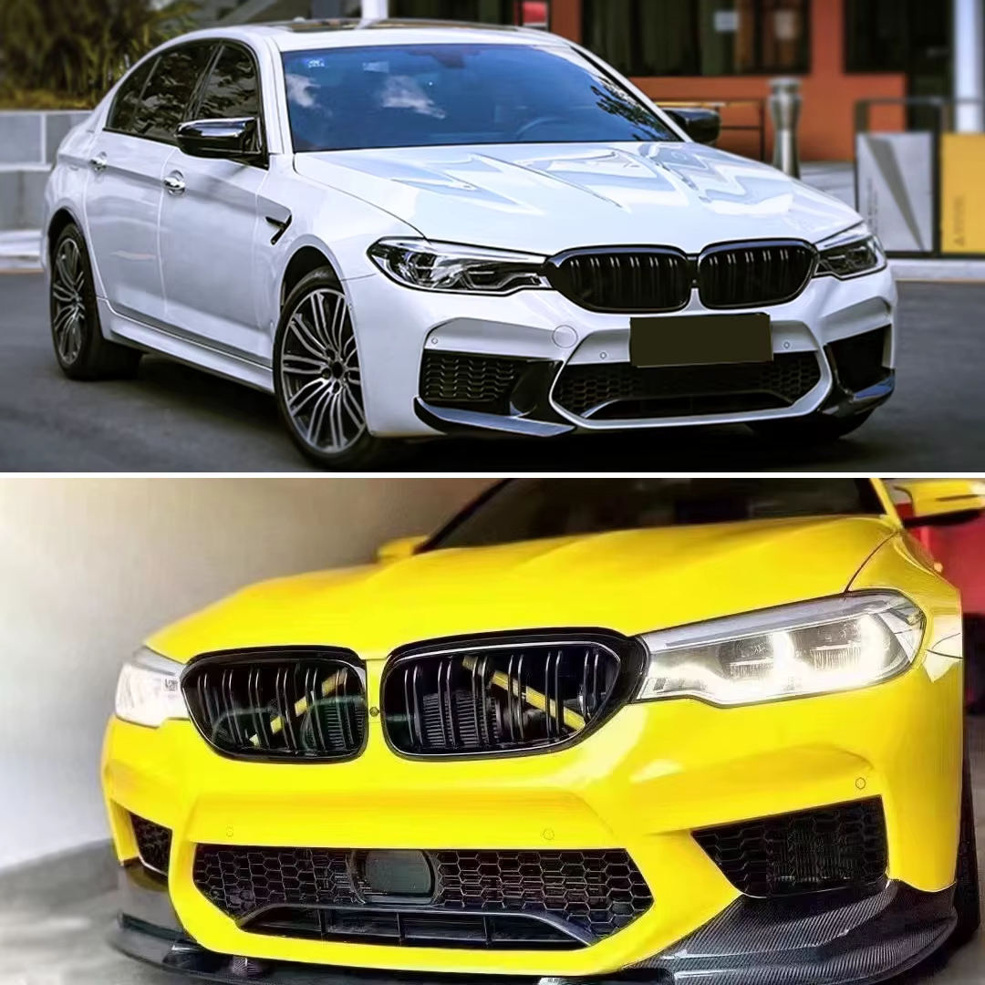 Parrilla delantera doble riñón BMW Serie 5 G30/G31 negra brillante - imagen 3