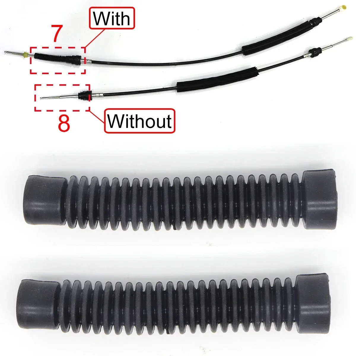 1J 0711761 B 1J 0711761 C N 90815903 Palanca Selector de cambio de marchas Manual, Cable de conexión, Kit de buje de polaina para Audi Seat VW Skoda - imagen 5