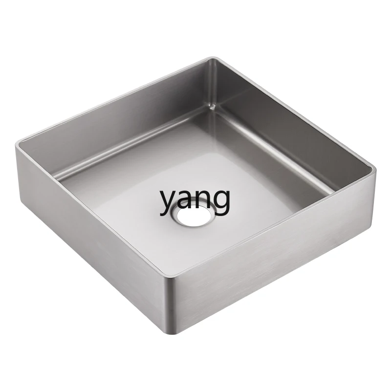 Lavabo cuadrado CX de acero inoxidable para baño - imagen 2