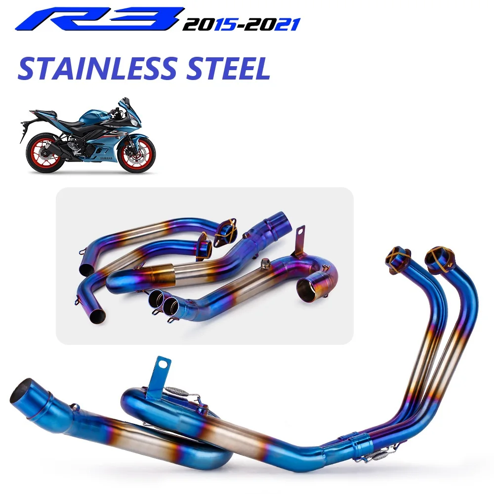 Tubo intermedio de escape para Yamaha YZF-R3/R25 y MT-03 2015-2020