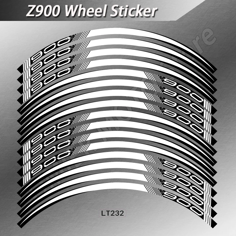 Pegatina reflectante para cubo de rueda de moto – Kawasaki Z900 - imagen 5