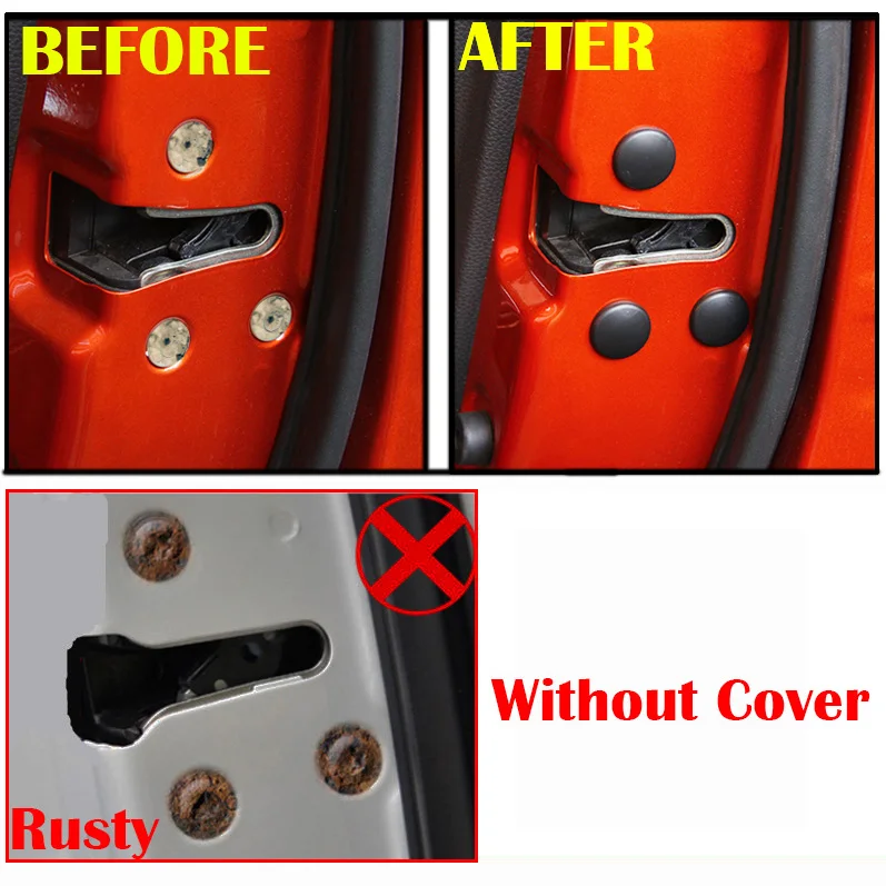 Cubiertas protectoras cerradura puerta Toyota Land Cruiser Prado - imagen 5