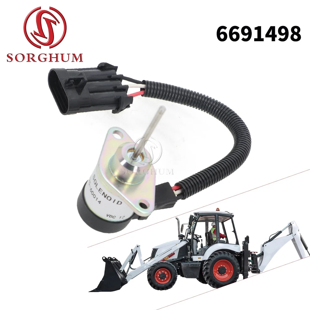 SORGHUM solenoide de apagado de combustible 6691498 para Bobcat S130