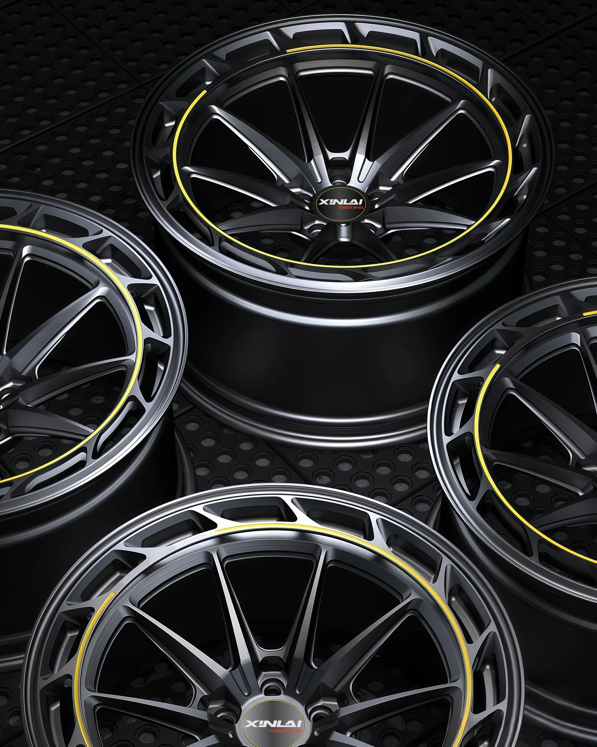Ruedas de aleación XINLAI 17 18 19 20 22 24 pulgadas 5x112 5x114,3 5x120 6x139,7 plato profundo Beadlock 1 pieza llantas de coche de carreras de aluminio - imagen 4