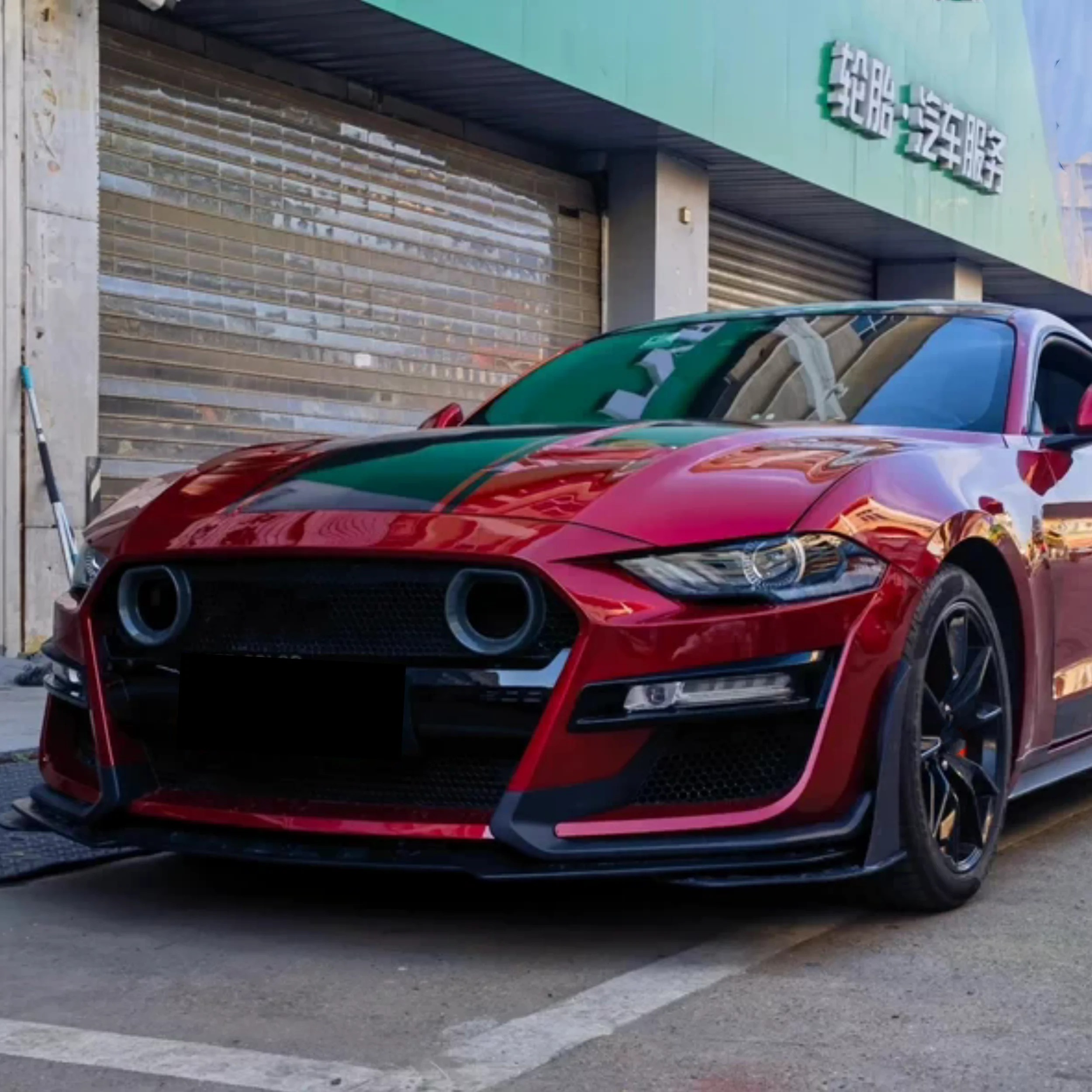 Parachoques delantero Ford Mustang 2015-2023 con splitter y luz LED - imagen 3