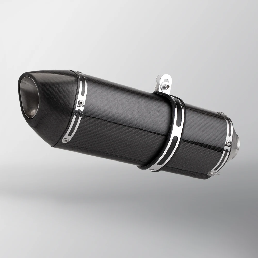 Silenciador de escape R77 universal 51 mm con DB Killer para moto