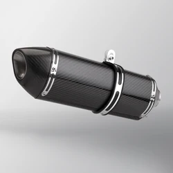 Silenciador de escape R77 universal 51 mm con DB Killer para moto