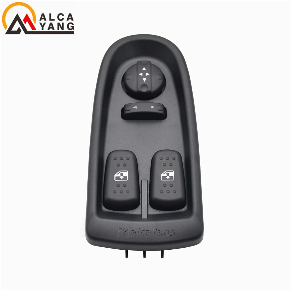 Vista frontal del interruptor de ventana