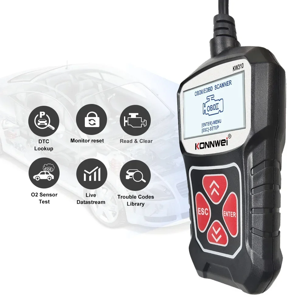 Konnwei KW310 – Escáner diagnóstico OBD2 Bluetooth ELM327 - imagen 4
