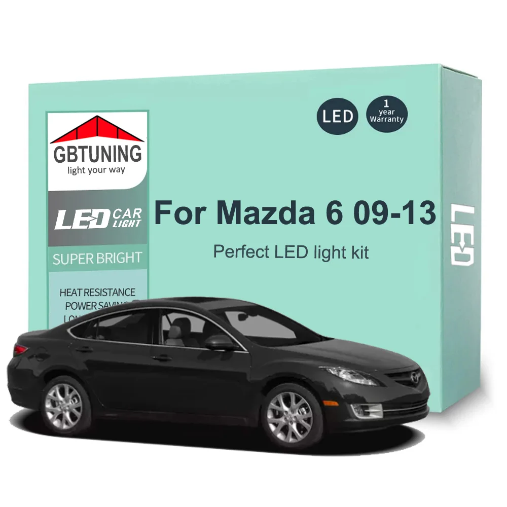 Kit de bombillas LED Canbus para interior Mazda 6 (2009-2013)
