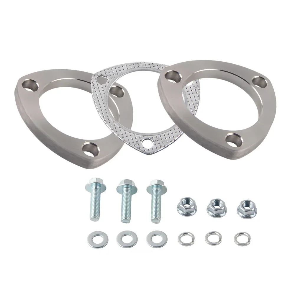 Junta brida escape acero inoxidable 3 pernos para silenciador - imagen 2