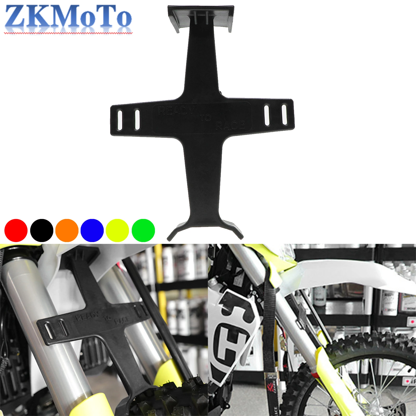 Protector Horquilla ABS Brillante Motocross Enduro - Soporte Transporte