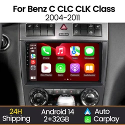 Pantalla Android MEKEDE con GPS y CarPlay para Mercedes W203/W209
