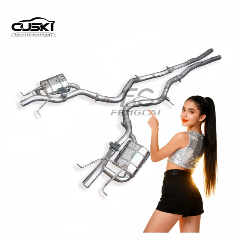 Catback silenciador escape acero inoxidable Mercedes S450 S500 W222 - imagen 2